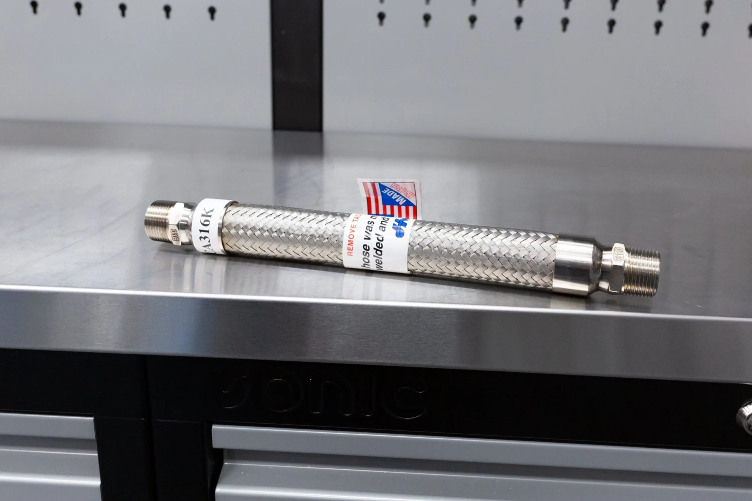 Stainless Bucket Filler or Inlet Hose (3/4" NPT Male to Male) Stainless Bucket Filler Or Inlet Hose (3/4" NPT Male To Male) -Home Tool Store 0U9A9591 scaled