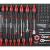 Sonic Foam System - Combination Socket Set & Screwdrivers 1/4" - 78 Pieces - 26" (Medium)