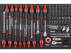 Sonic Foam System - Combination Socket Set & Screwdrivers 1/4" - 78 Pieces - 26" (Medium)