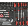 Sonic Foam System - Socket And Screwdriver Set 1/4" - 121 Pieces - 26" (Medium)