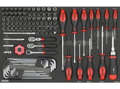 Sonic Foam System - Socket And Screwdriver Set 1/4" - 121 Pieces - 26" (Medium)