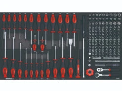 Sonic Foam System - Screwdriver, 1/4" Bit Socket Set - 146 Pieces - 34" (Large)