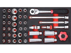 Sonic Foam System - Bit Socket Set 3/8" (SAE) - 41 Pieces - 1/3 (Small)