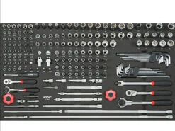 Sonic Foam System - Socket Set 1/4" 3/8" - 185 Pieces - 34" (Large)