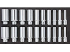 Sonic Foam System - Deep Socket Set 1/2" - 20 Pieces - 1/3 (Small)