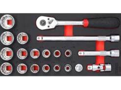 Sonic Foam System - Combination Socket 1/2" (SAE) - 20 Pieces - 1/3 (Small)