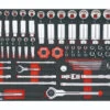 Sonic Foam System - Socket Set 1/4", 3/8", 1/2" (SAE) - 93 Pieces - 26" (Medium)