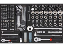 Sonic Foam System - Bit Socket Set 1/4" 1/2" - 138 Pieces - 26" (Medium)