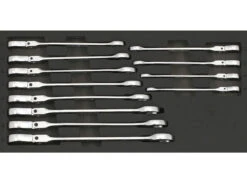 Sonic Foam System - Flexible Ratcheting Wrench Set 12pt - 12 Pieces - 1/3 (Small)