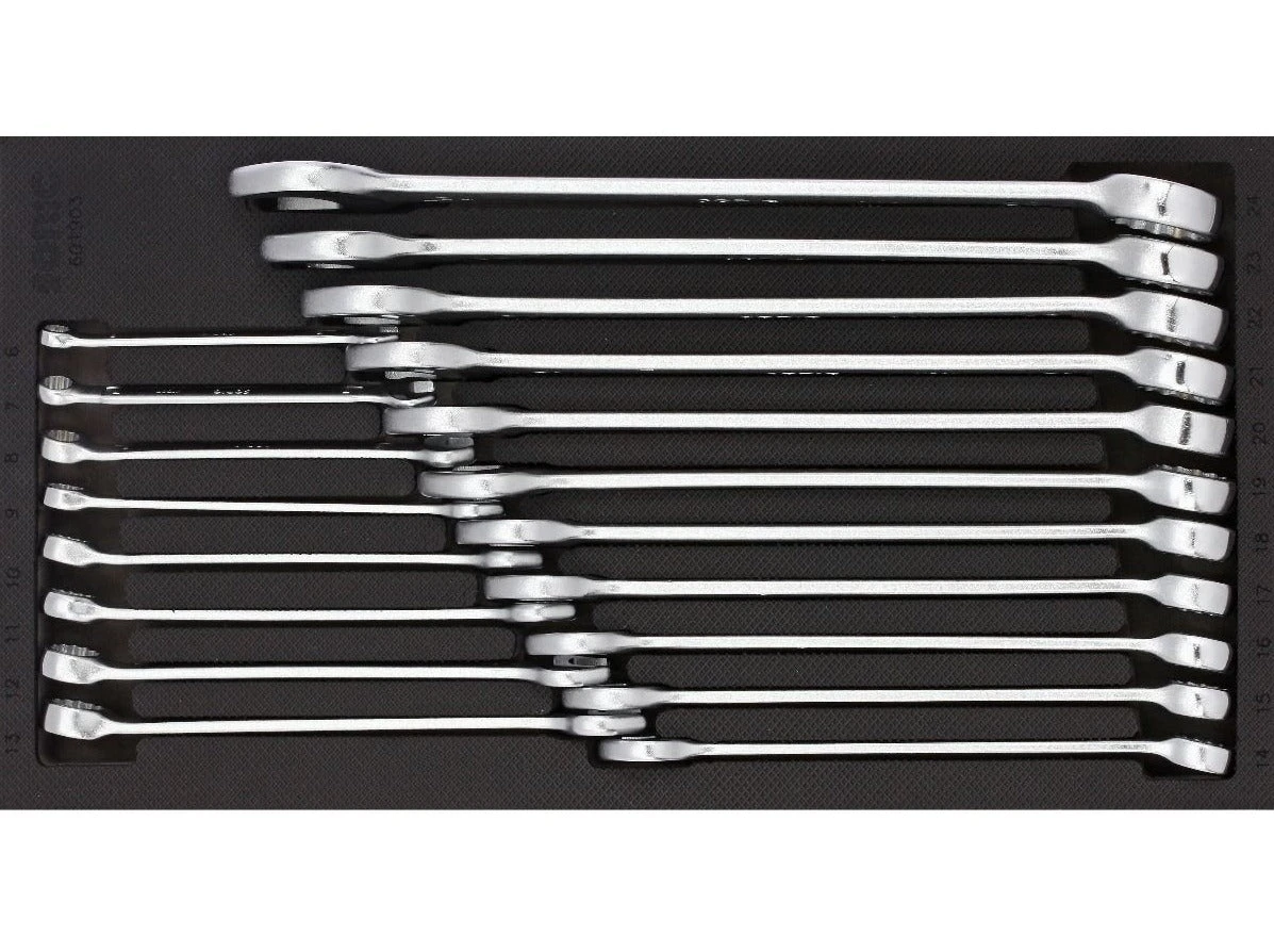 Sonic Foam System - Combo Wrench Set - 19 Pieces - 1/3 (Small) Sonic Foam System - Combo Wrench Set - 19 Pieces - 1/3 (Small) -Home Tool Store 601903
