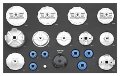 Sonic Tools Aluminum Oil Filter Cup Wrench Set 19 Pieces 26" - Medium