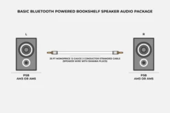 Basic Bluetooth Powered Bookshelf Speaker Audio Package